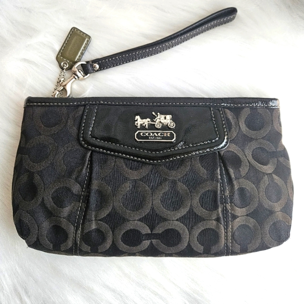 Coach Black Wristlet - Large